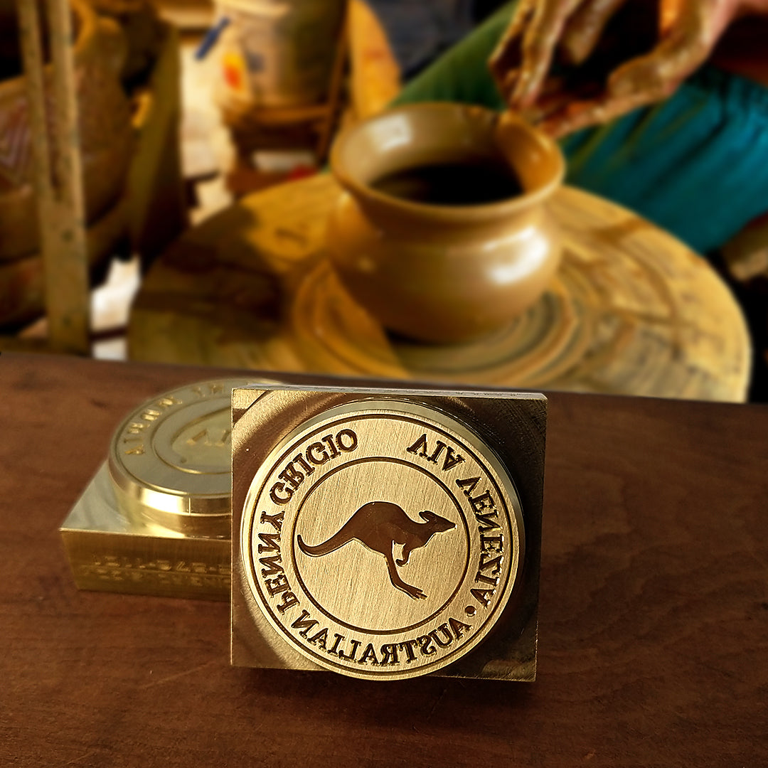 Custom Clay Brass Stamp