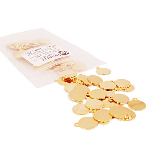 Bag of 14k Gold Plated Jewelry Tags in style A