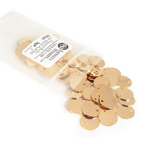 Jewelry Price Tags - Round Gold (1000-Pcs)