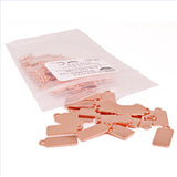 Bag of Copper Jewelry Tags in style C