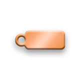 Copper Jewelry Tag B - Rendered Image