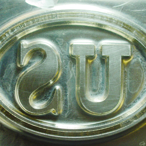 Custom Magnesium Plate closeup