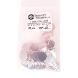 Sterling Silver Jewelry Tag A - 100 Pack