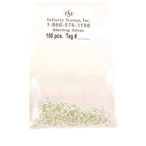 Bag of Sterling Silver Jump Rings - 100 Pack