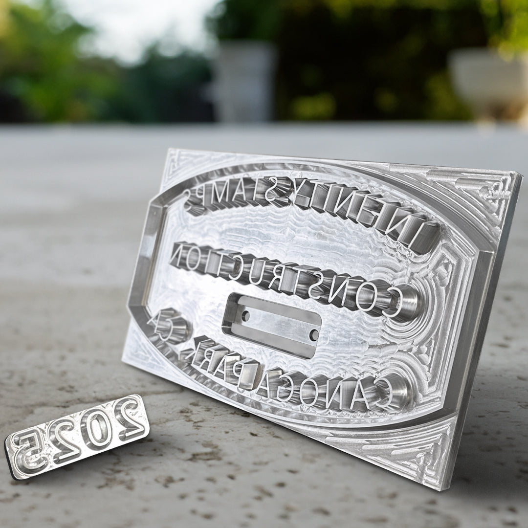 Personalized Aluminum Concrete Stamp