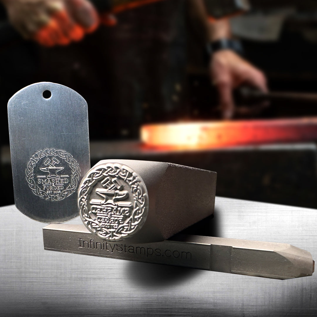 Custom Handheld Steel Stamp For Metals, Wood, Leather, or Plastic