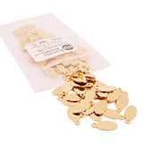 Bag of 14k Gold Plated Jewelry Tags in style D