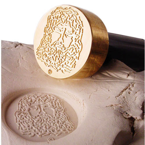 Custom Brass Sunk Engraved Clay Stamp