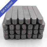 Larger (7.2mm and up) Any Font- Alphabet Stamps