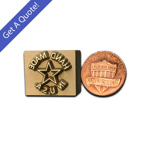 Custom Brass Precious Metal Clay Stamp