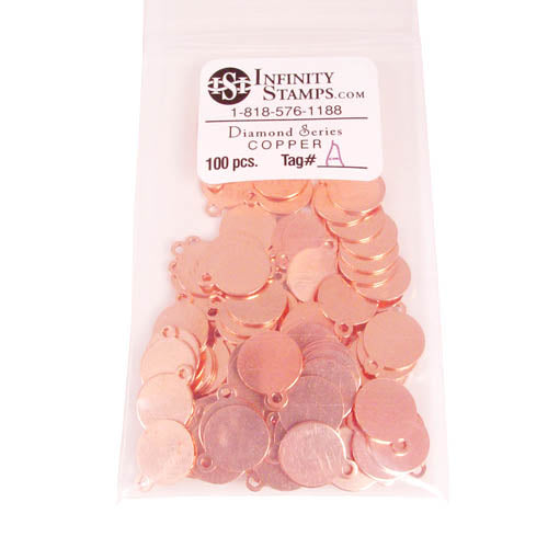 Copper Jewelry Tag A - 100 Pack
