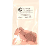 Copper Jewelry Tag H - 100 Pack