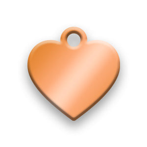 Copper Jewelry Tag G - Rendered Image