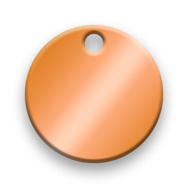 Copper Jewelry Tag I - Rendered Image