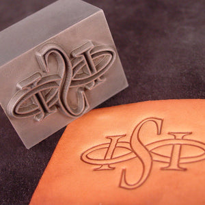 Custom Leather Plate Stamp made of Steel and impression 