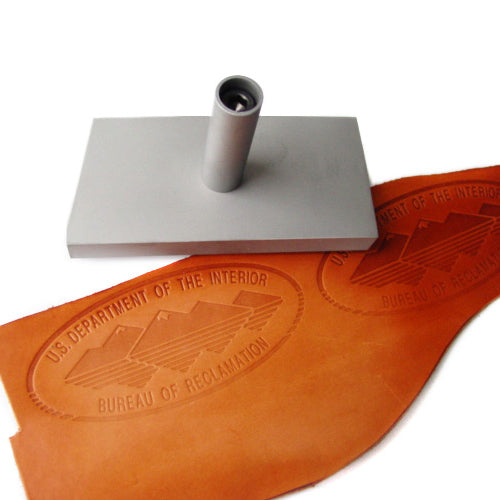Custom Leather Plate Stamp - Steel