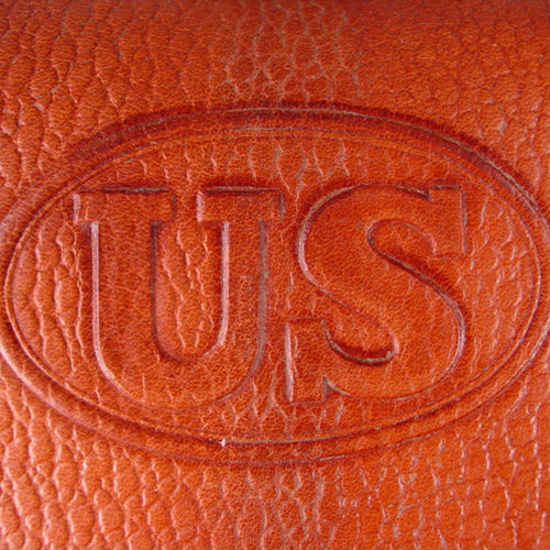 Leather impressed using Custom Magnesium Plate