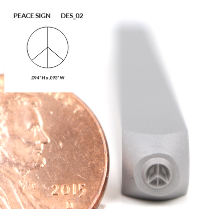 Design Stamp - Peace Sign - Design 02