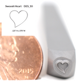Design Stamp - Swoosh Heart - Design 10