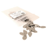 Bag of Nickel Silver Jewelry Tags in style D