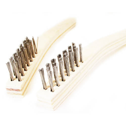Closeup of Stainless Steel Wire Brushes