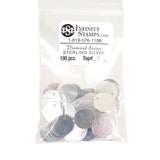 Sterling Silver Jewelry Tag I - 100 Pack